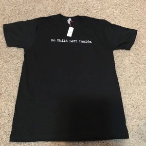 NWT 'No Child Left Inside.' Short Sleeve T-shirt
